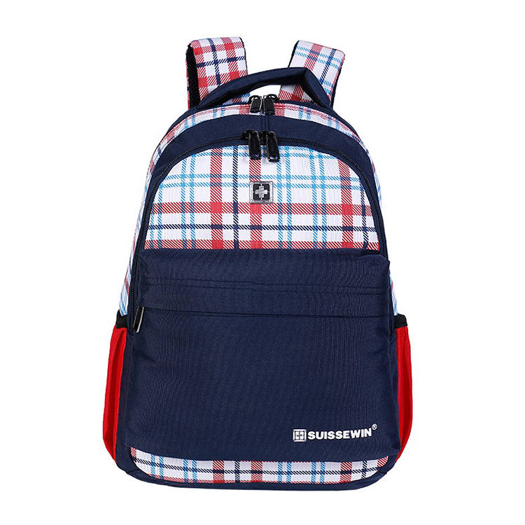 SUISSEWIN SUISSEWIN Fabric Backpack Regular Unisex Blue/Pink