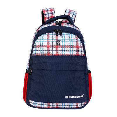 SUISSEWIN Fabric Backpack Regular Unisex Blue/Pink