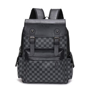 LEXI Pu Backpack Unisex Black/Brown