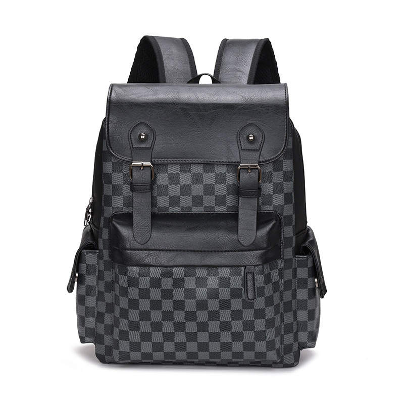 LEXI Pu Backpack Unisex Black/Brown