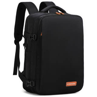 WEIDUOLIYALVXINGZHE Oxford Laptop Bag, Backpack, Mountaineering Bag, Travel Bag, Backpack Unisex Black/Ecru