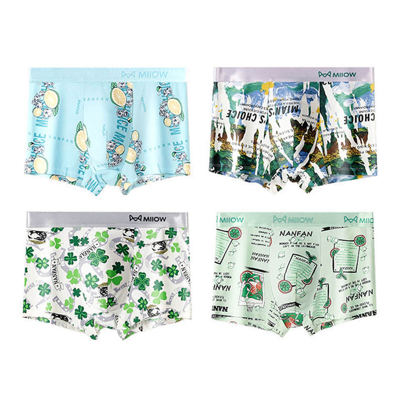 MIIOW MIIOW Trendy Party Collection Cooling Summer Collection Underpants Men's 4 Pack