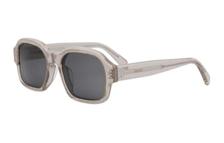 CELINE CELINE Acetate Irregular Shape Sunglasses Men's Gray