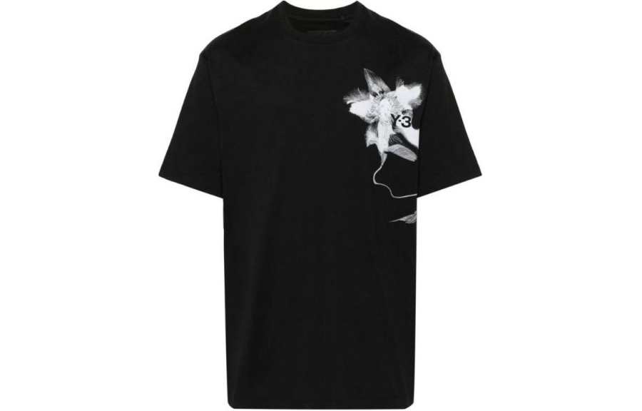 Y-3 graphic-print cotton T-shirt