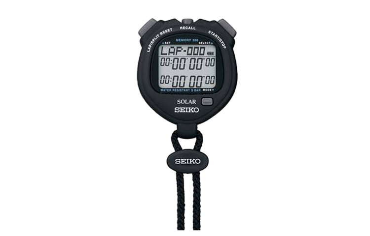 SEIKO 50m Waterproof Quartz Movement Solar Movement Plastic Pocket Watch Above 44mm Unisex Black Dial