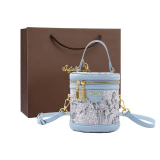 AUGTARLION Artificial Leather Versatile Fashion One Shoulder Handbag Small Women's Blue