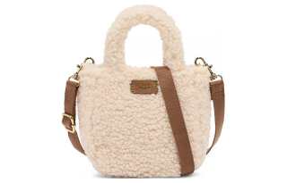 UGG Sherpa Shoulder Bag, Crossbody Bag, Handbag Mini Unisex Natural