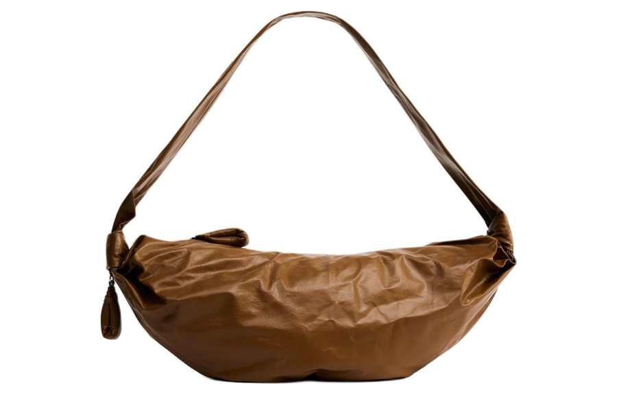 Lemaire Cow Leather Crossbody Bags Medium Women's Deep Ochre