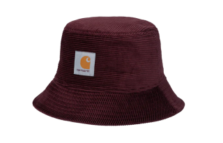 Carhartt WIP Corduroy Bucket Hats Unisex Burgundy