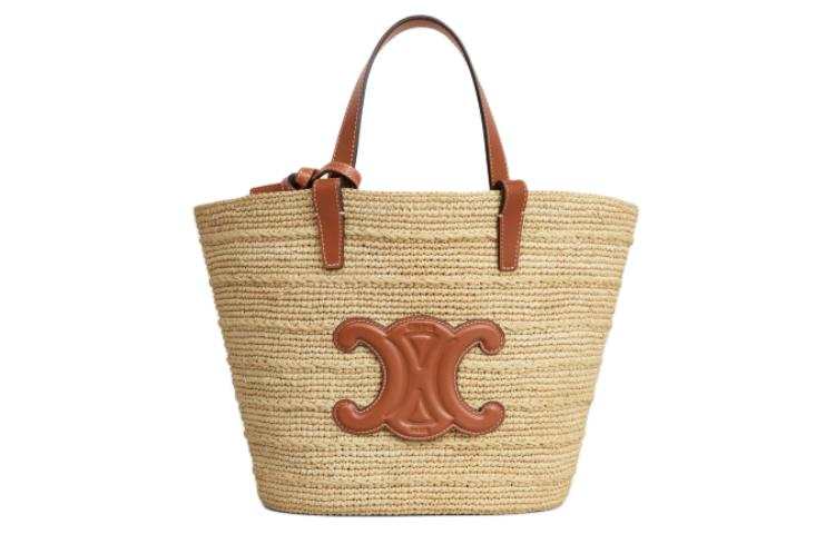 CELINE Cow Leather Shoulder Bag, Crossbody Bag, Handbag Women's Tawny