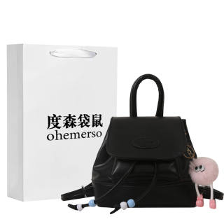 DUSENDAISHU Pu Handbag, Shoulder Bag, Backpack Regular Women's Black/Silver/Pink/Brown