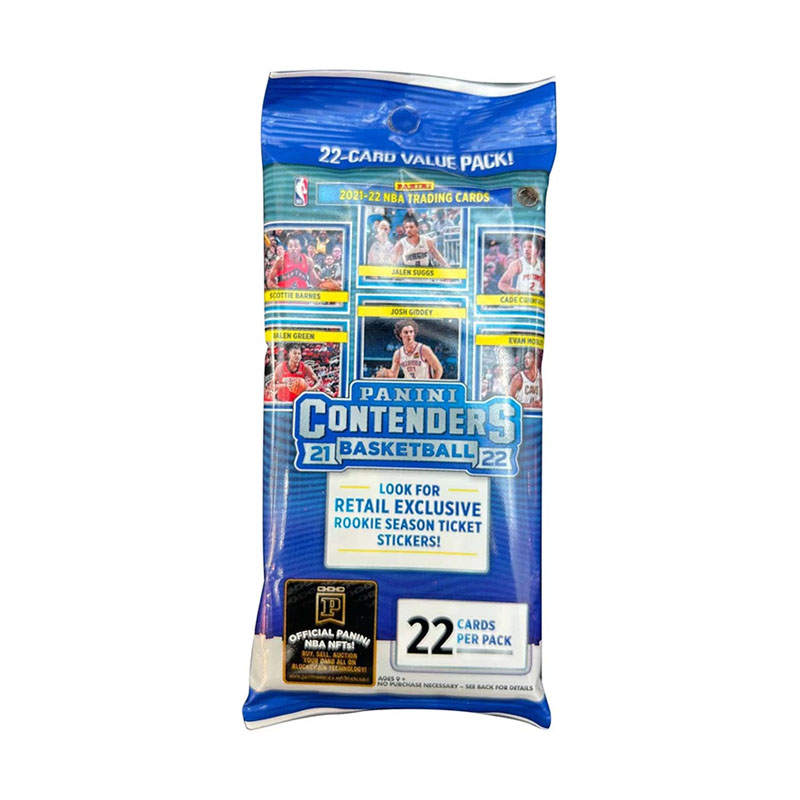 PANINI Basketball NBA Star Cards 2021 22 Contenders Value Pack Fat Pack NBA Sports Cards 1 Pack/2 Packs/4 Packings