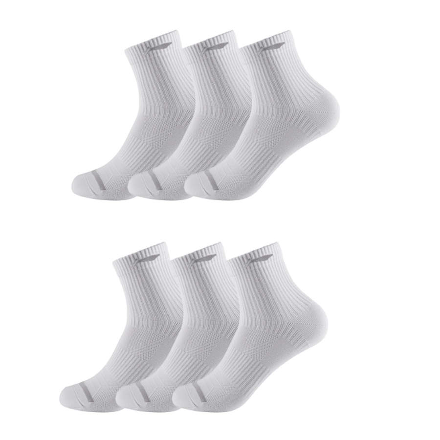 Li-Ning Li Ning Crew Socks Unisex 6 Pack