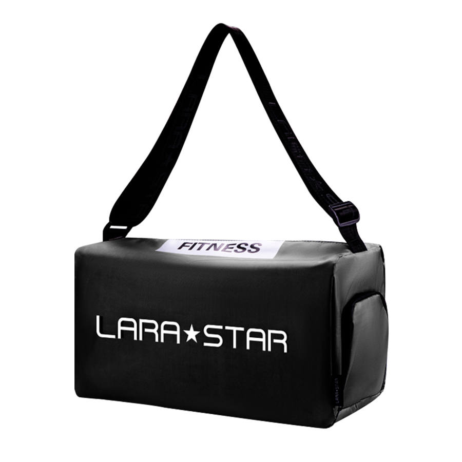 LARA STAR PVC Training Bag, Swim Handbag, Crossbody Bag, Gym Bag Large Unisex White