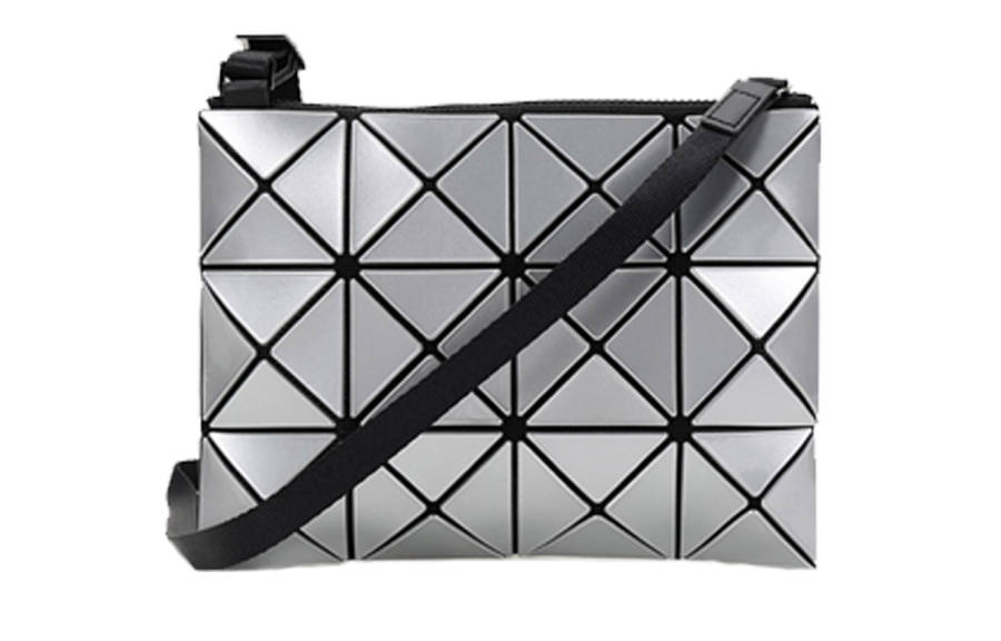 ISSEY MIYAKE PVC Small Square Bag Shoulder Bag Unisex Silver