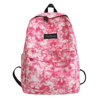 DELIXIONG Nylon Backpack Regular Women's Pink/Yellow/Green/Black