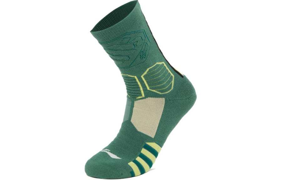 Li-Ning Li Ning BADFIVE Comfortable Basketball Socks Unisex 1 Pack Dark Palace Green
