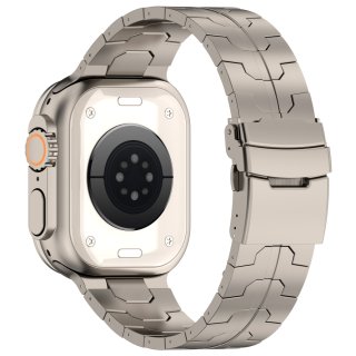 CHENSONG Strap Apple Compatibility Pure Titanium 49mm Unisex
