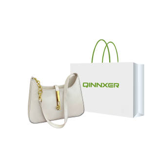 QINNXER Pu Shoulder Bag, Crossbody Bag Regular Women's White/Black/Brown/Khaki