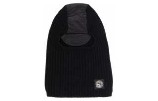 STONE ISLAND Wool Beanies Men's Black