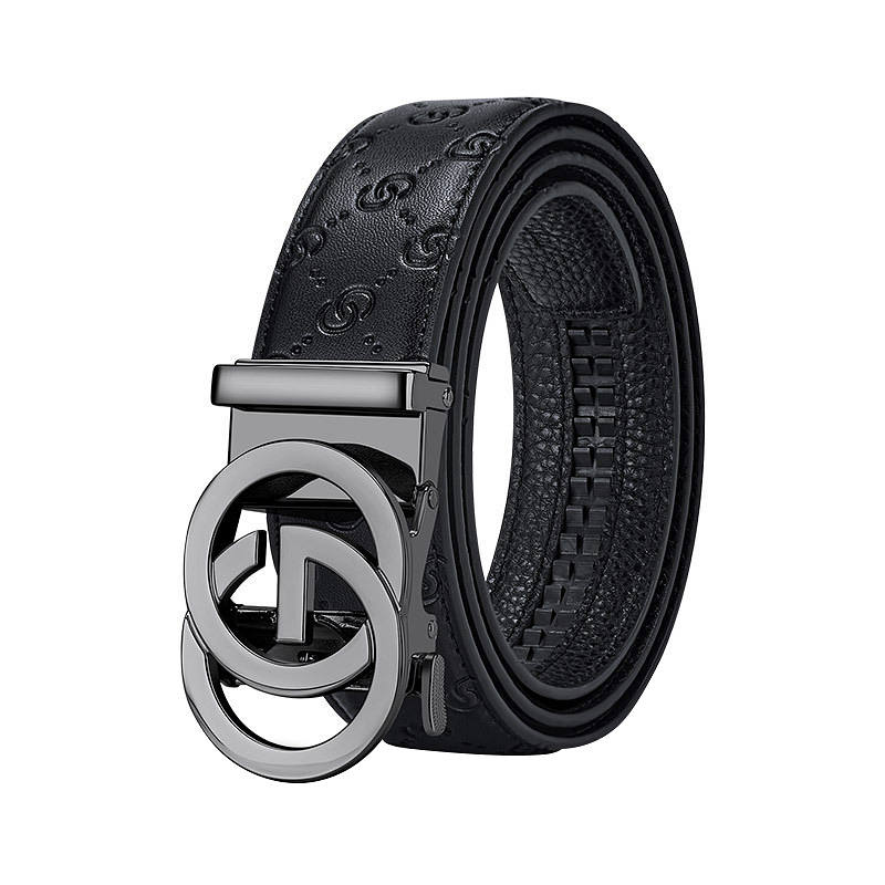 JEEP SPIRIT Top Grain Cow Leather Belts Men's Width 3.5cm