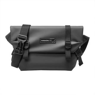FAIRWHALE Trendy Brand FAIRWHALE University Student Pu Biker Style Messenger Bag, Shoulder Bag Regular Men's Solid Color