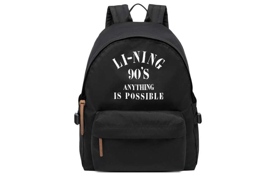 Li-Ning Li Ning Polyester Backpack Regular Unisex Black
