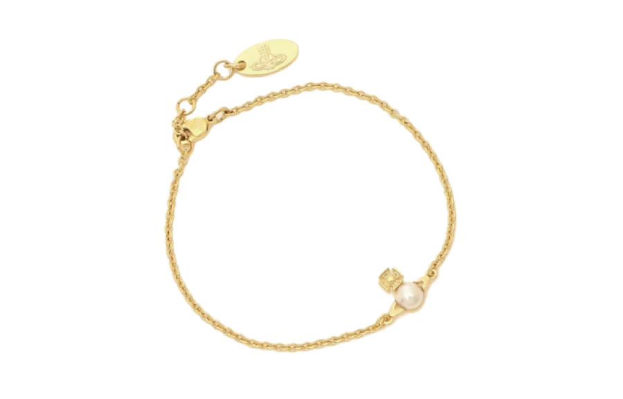 Vivienne Westwood Orb embellished Chain Bracelet