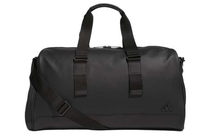 Adidas Adidas Zip Closure PU Leather Backpack Gym Bag Unisex Black