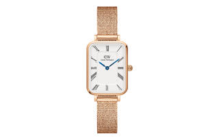 DW/DanielWellington Daniel Wellington QUADRO Collection Wrist Watches Quartz Movement Stainless Steel Watchband 20mm*26mm White Dial