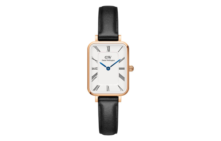 DW/DanielWellington Daniel Wellington QUADRO Collection Wrist Watches Quartz Movement Leather Strap 20*26mm White Dial Women's Watch