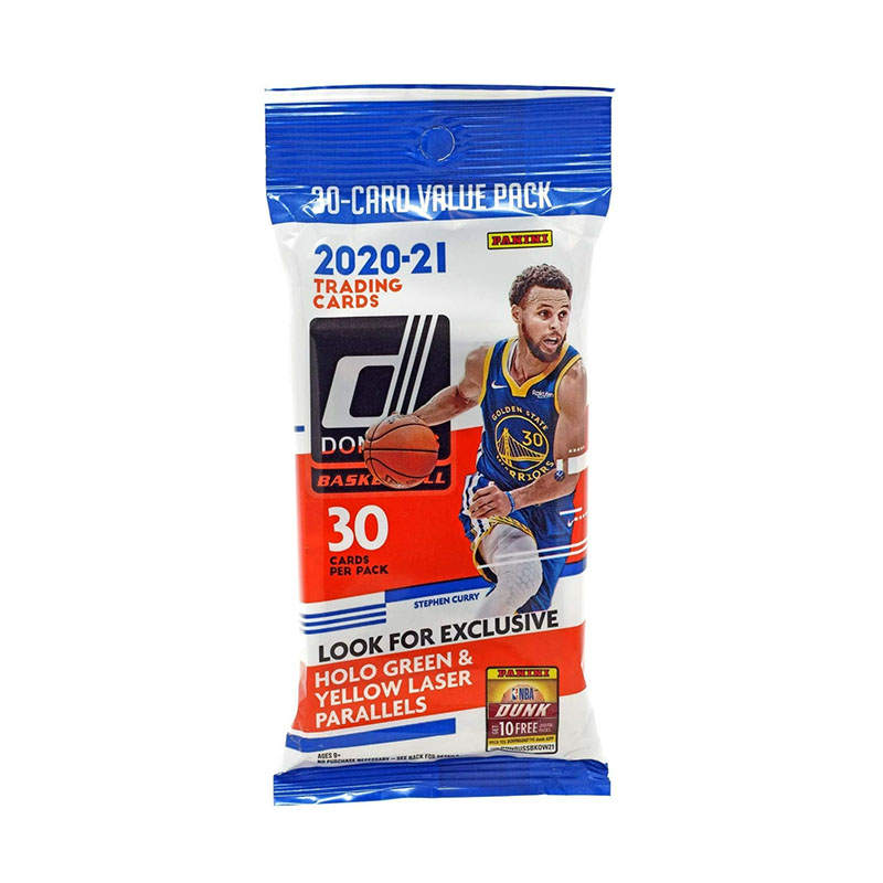 PANINI Basketball Card 2020 21 DONRUSS Value Pack Durex, Fat Pack Sports Cards 1