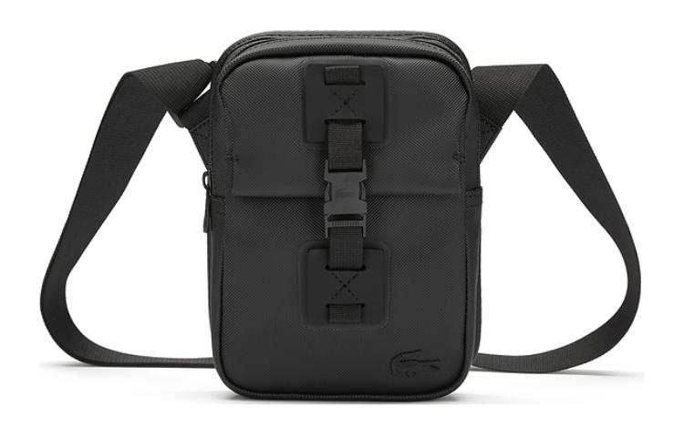 LACOSTE PVC Handbag, Shoulder Bag, Crossbody Bag Small Men's Black