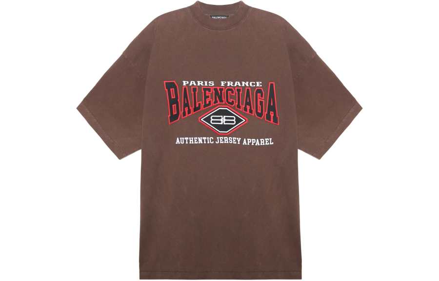 Balenciaga SS22 T Shirt Loose Fit Men's Bronze