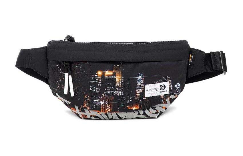 Li-Ning Li Ning Polyester One Shoulder Crossbody Sling Bag Regular Unisex Digital Printed Pattern Color