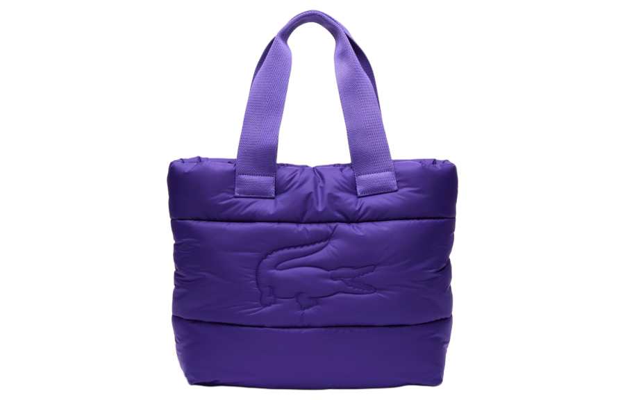 LACOSTE Polyamide Tote Bag, Shopping Bag, Shoulder Bag, Handbag Regular Women's BR Berry