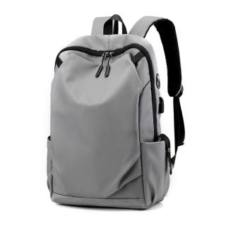 TAIKESEN Nylon Backpack Large Unisex Light Gray/Blue/Black