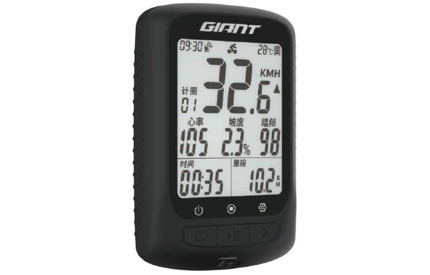GIANT Bicycle Speedometers & Accessories Black White Screen Unisex Black
