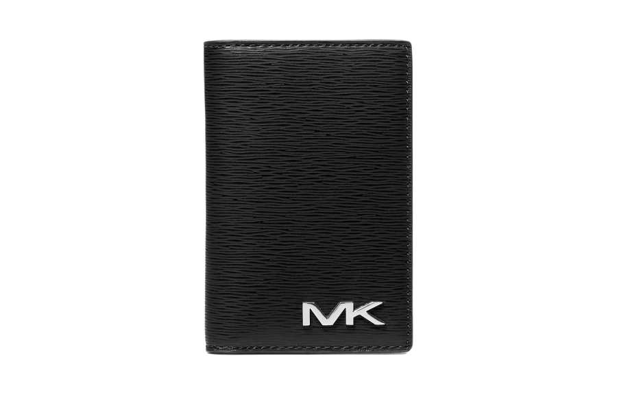 MICHAEL KORS MICHAEL KORS MK Cooper Polyurethane Card Holder Men's Black