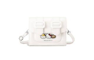 Zgo Sanrio Hello Kitty Hello Kitty IP Collaboration Pu Shoulder Bag Small Women's Ecru