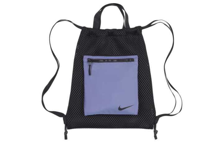 Nike Nike Polyester With Nylon Handbag Backpack Regular Unisex Wild Berry & Black