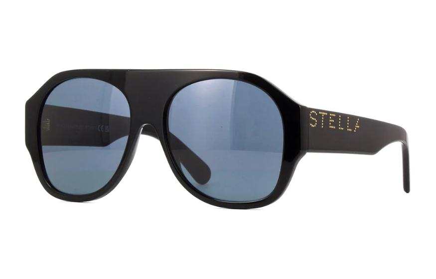 Stella McCartney Irregular Shape Sunglasses Women's Black