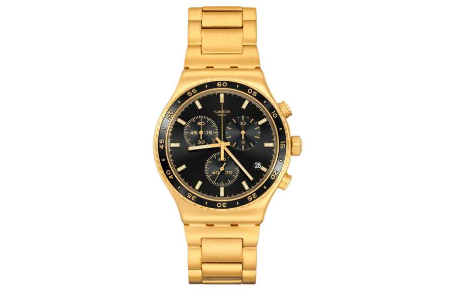 SWATCH Unisex Metal Series Black Watch YVG418G