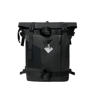 BALANG Oxford With Canvas Backpack Regular Men's Black/Black Brown