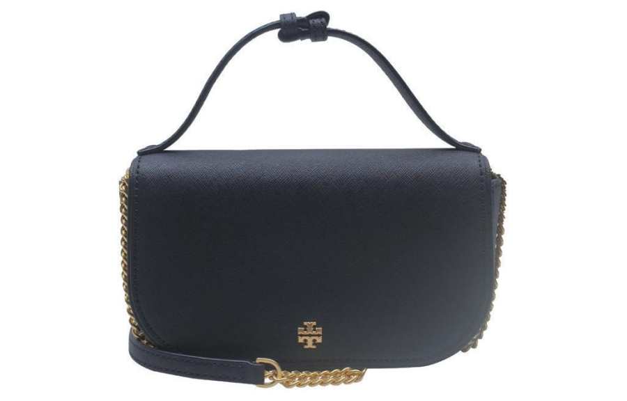 TORY BURCH Leather Handbag Women's Marine Blue