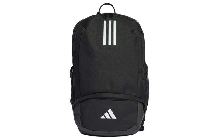 Adidas Adidas Recycled Polyester Plain Weave Fabric Backpack Regular Unisex Black & White