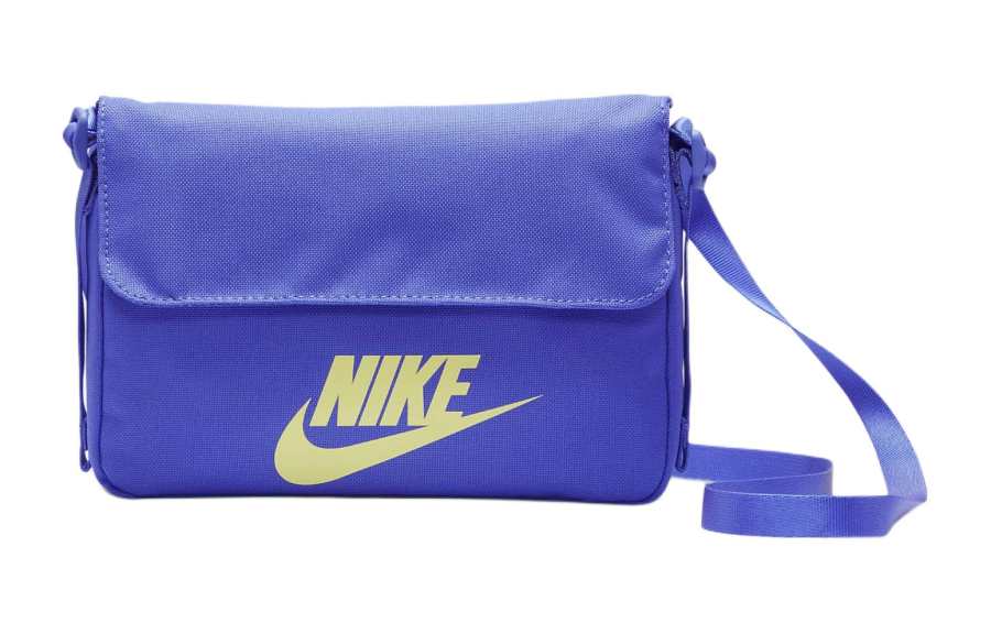 Nike Nike Polyester Messenger Bag, Shoulder Bag, Crossbody Bag Women's Light Cyan & Glow In The Dark Green