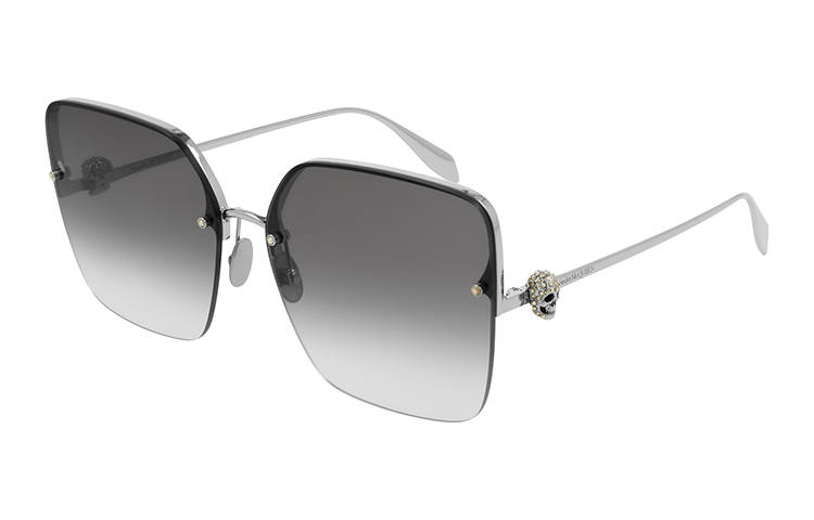 Alexander McQueen Alexander McQueen Metal Irregular Shape Sunglasses Unisex