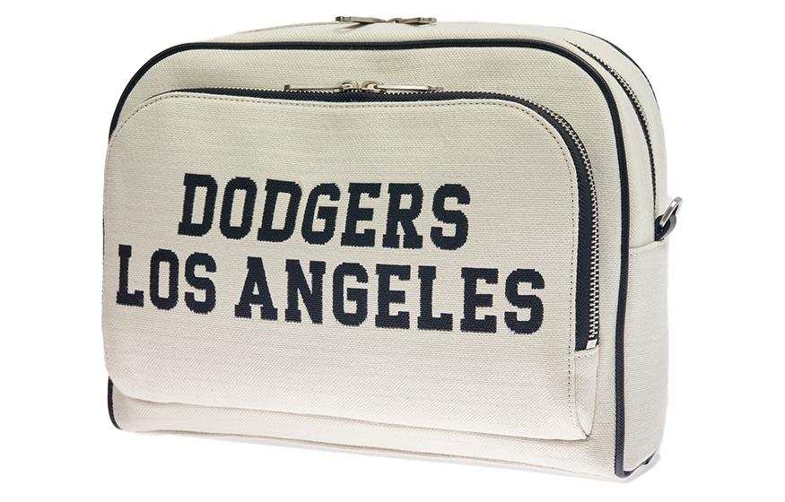 MLB MLB Los Angeles Dodgers Polyester Backpack Regular Unisex Linen Cream