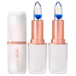 BOB Floral Lip Balm Color Changing Lipsticks Glossy Transfer Proof Hydrating Lip Care Skin Flattering Natural